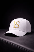 YS Atelier Cap- White with Gold embroidery